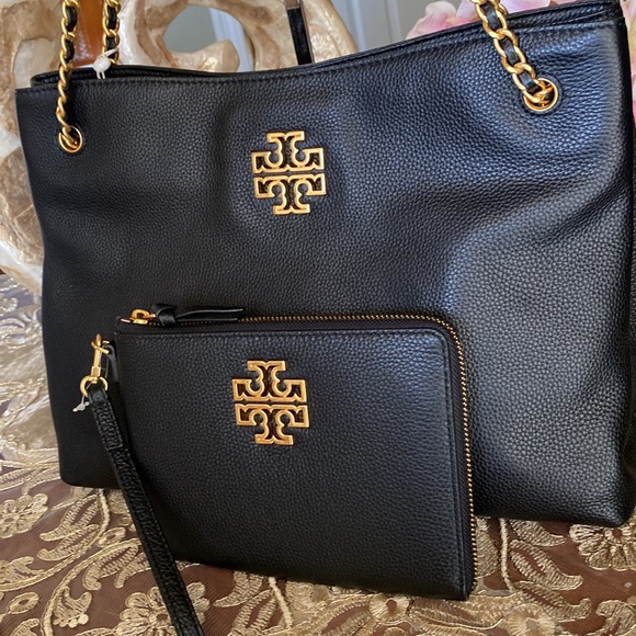 Tory Burch bag set (LG tote & LG wristlet) - Picture 4 of 13
